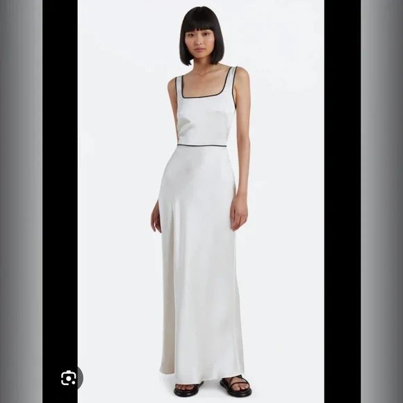 knee length dresses for ladies Haze Maxi Dress in White main image 0